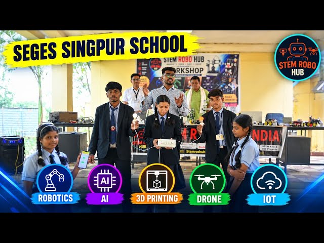 SEJES Singpur High-Tech Workshop 🚀 | 150+ Students, AI, Robotics, 3D Printing & Drone | StemRoboHub