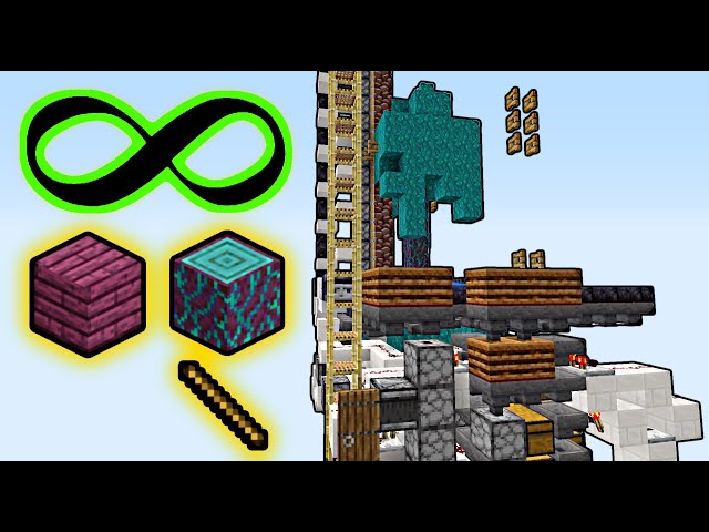 Infinite Nether Wood Factory! | 1.16-26.2+