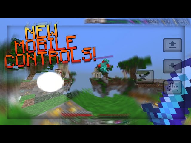 Dominating MCPE Skywars With New Controls! // MCPE Hive
