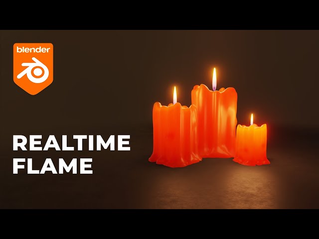 Interactive Candle in Blender