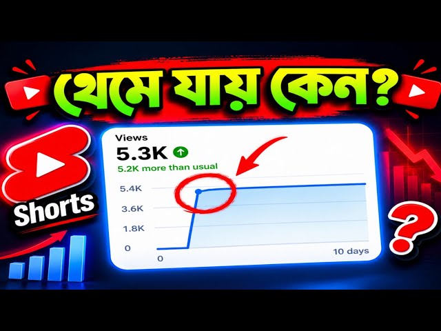 শর্ট ভিডিওতে ভিউজ আসা থেমে যায় কেন? 🤔📉