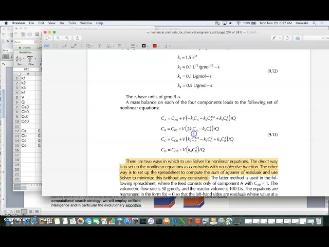 che205, ch9, nonlinear optimization, part 2