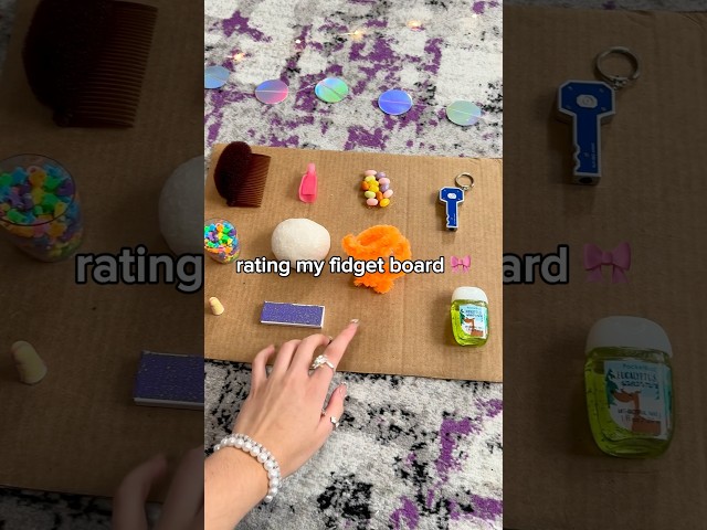 DIY FIDGET BOARD ASMR! 😱🎀✨ *super satisfying sensory ASMR craft rating*