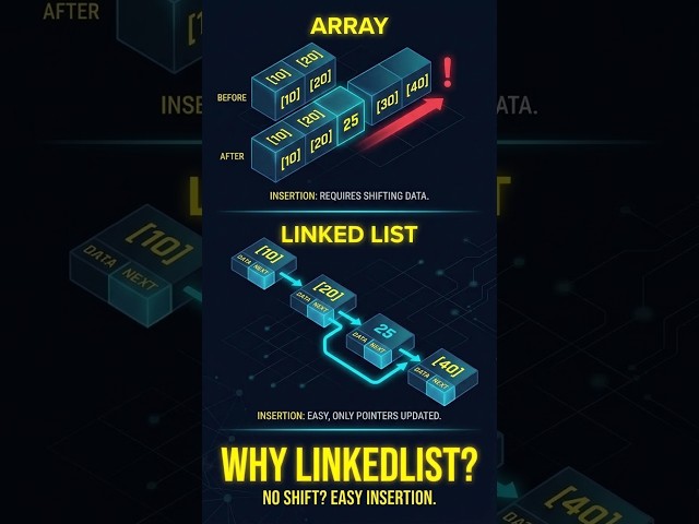 Why Do We Need LinkedList? 🤯 | Java Explained #shorts