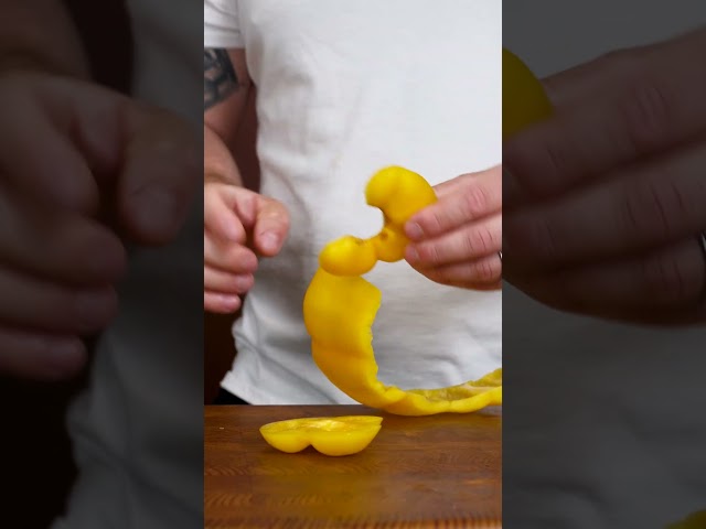4 WAYS TO SEED A BELL PEPPER #shorts