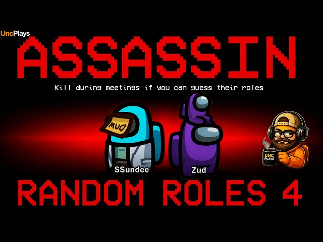 Among Us RANDOM ROLES 4?!