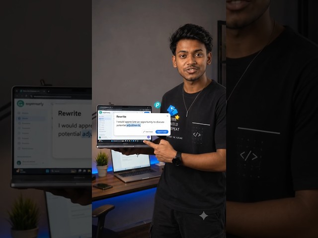 🛑 Stop writing Embarrassing Emails! Use this AI 🤯#techshorts