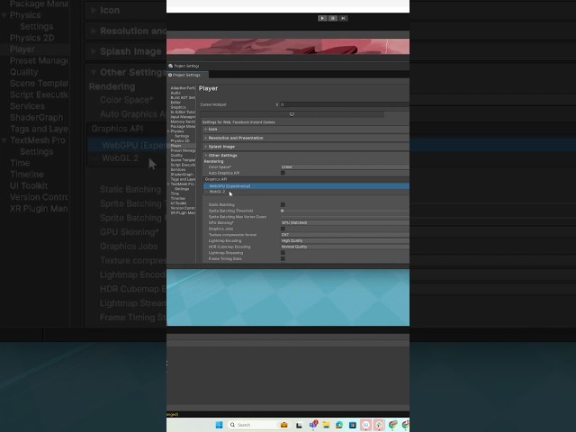 How to Build to Native WebGPU Graphics API in Unity 6.1