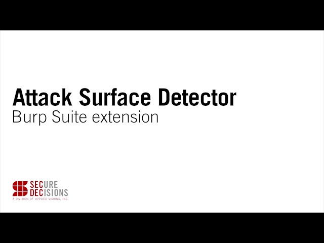 Attack Surface Detector