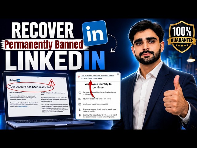How to Recover Permanently Restricted LinkedIn Profile 100% Working Method