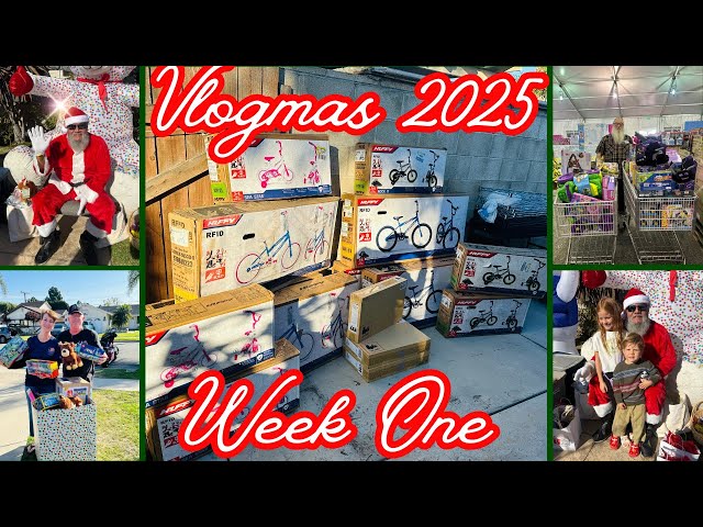VLOGMAS 2025❤️VLOGMAS WEEK ONE❤️CHARITY EVENTS TOY DRIVE PREP & MORE #new #video #vlogmas
