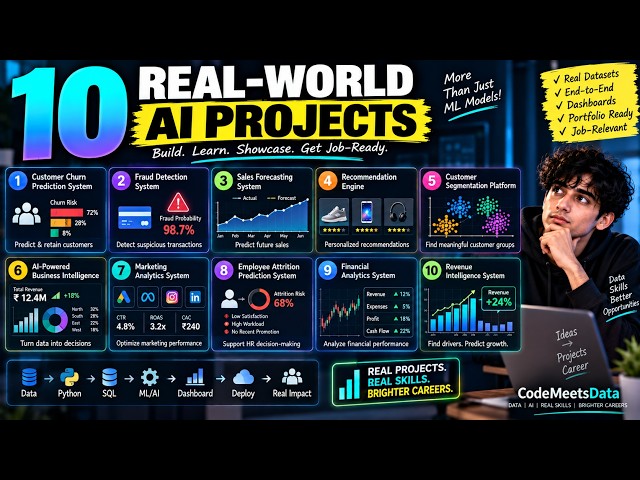 10 Real-World AI Projects You Should Build in 2026 | Data Science Portfolio