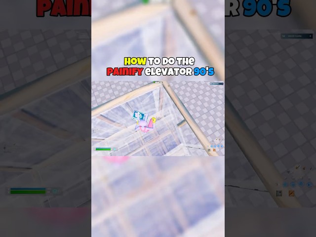 How to do the painify elevator 90's #fortnite