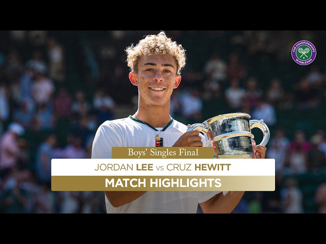 The best Boys' Final EVER?! | Jordan Lee vs Cruz Hewitt | Highlights | Wimbledon 2026