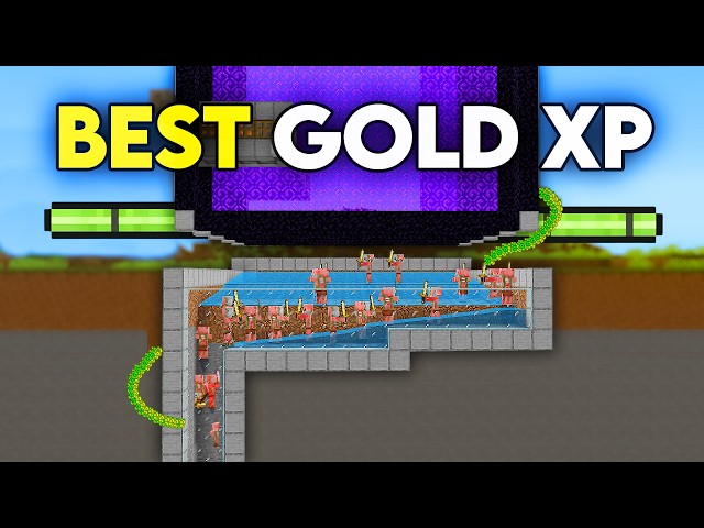 BEST GOLD XP FARM Minecraft Bedrock 26.4+! (Super Fast)