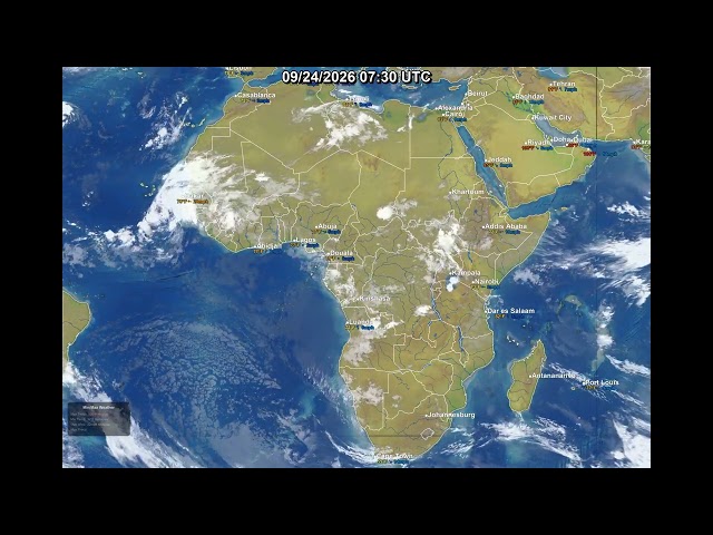 Global 24 Hour Satellite Weather | September 24, 2026