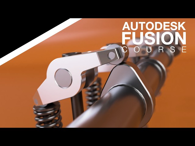 Autodesk Fusion Course for Beginners - Part 10 - V8 Engine - Rocker Arm Pins, Washer & Screw (2026)