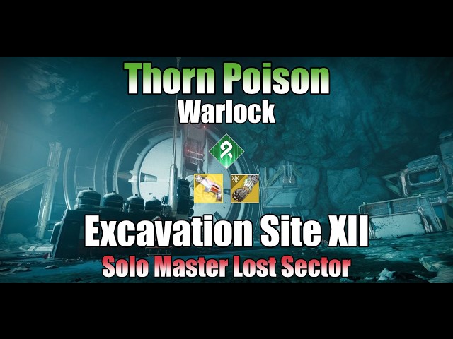Thorn Poison Strand Warlock Build vs Excavation Site XII Master Solo [Destiny 2 Monument Of triumph]