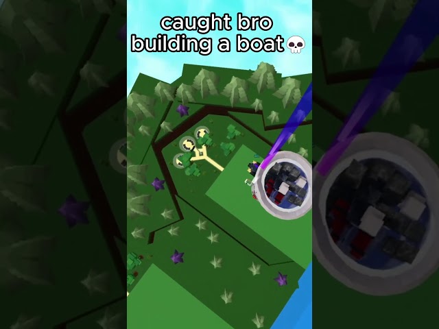 caught bro building a boat💀 had to punish him #roblox #buildaboat #babftroblox #babft #funny #nuke
