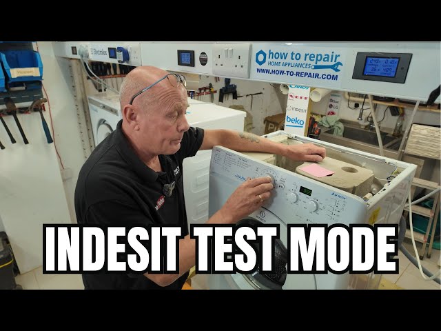 Fault Finding on Indesit XWD71252WUK Washing Machine How to Enter the Test Mode