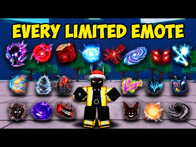 EVERY LIMITED EMOTE | The Strongest Battlegrounds