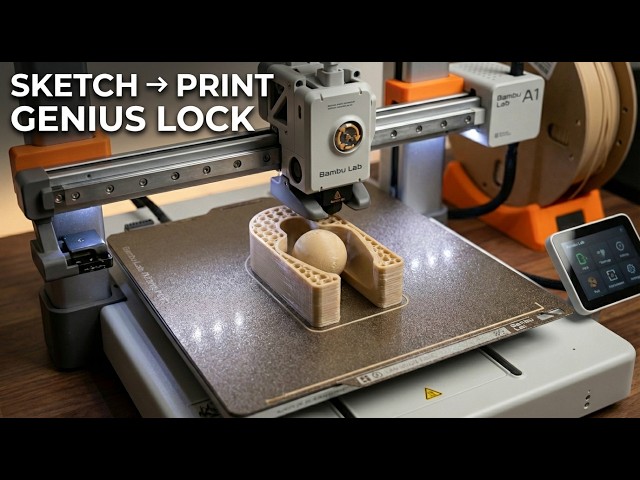 Sketch to 3D Print in Fusion 360 | Self-Locking Towel Hanger