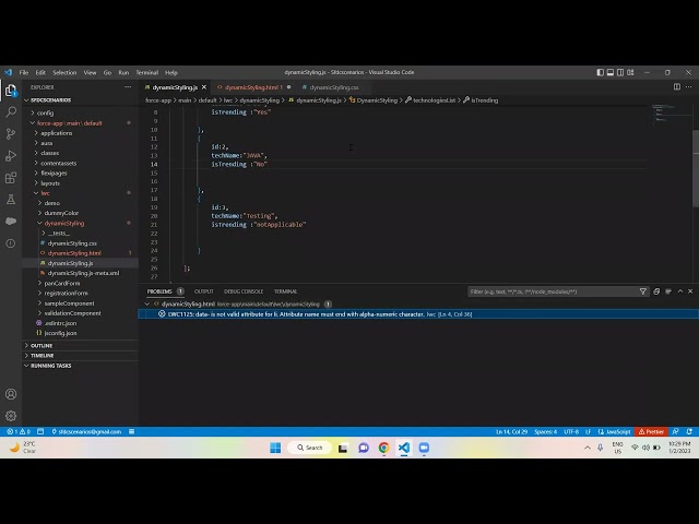 How to apply dynamic styling  in LWC using data Attributes