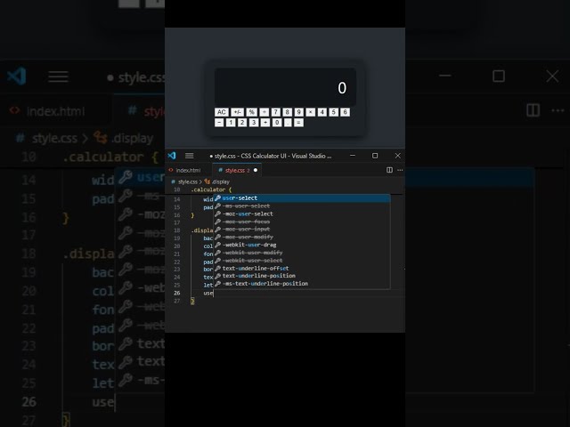 CSS Calculator UI Design #HTML #CSS #WebDevelopment #Frontend #Coding #Programmer #codenewbie