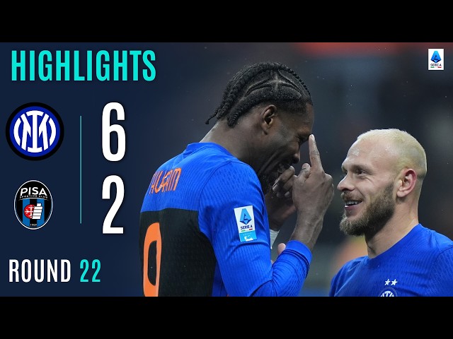 INTER-PISA 6-2 | HIGHLIGHTS | Six-goal Inter roar back after early Moreo scare | Serie A 2025/26
