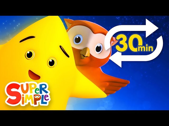 Twinkle Twinkle Little Star (Extended Mix - 30 Mins!) | Nursery Rhyme Lullaby  | Super Simple Songs