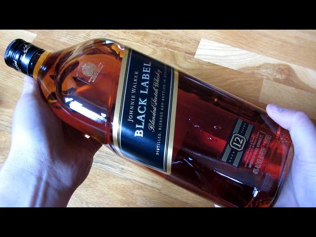Johnnie Walker Black Label Scotch Whisky Unboxing (In HD 1080p)