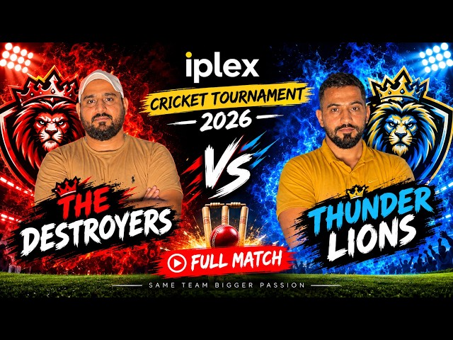 The Destroyers vs Thunder Lions 🔥 | iPlex Cricket Tournament 2026 | Captain Face-Off