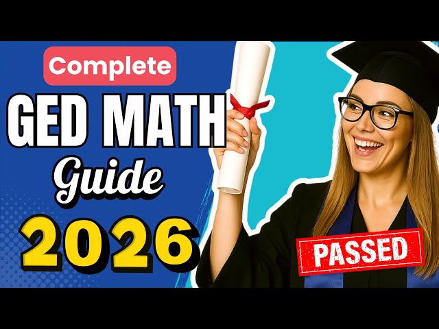 GED Math - How to Pass EASILY in 2026(Complete Guide + Calculator Tricks)