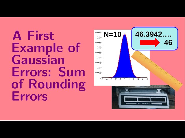 Lesson 12:  A First Example of Gaussian Errors:  Sum of Rounding Errors