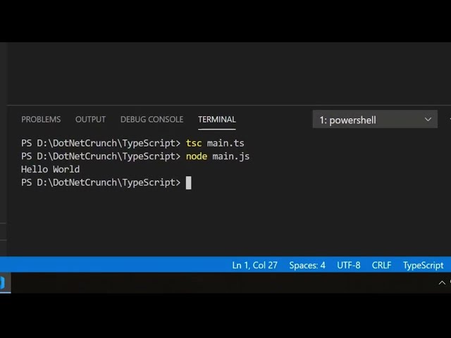 How to Write a 'Hello World' Program Using TypeScript