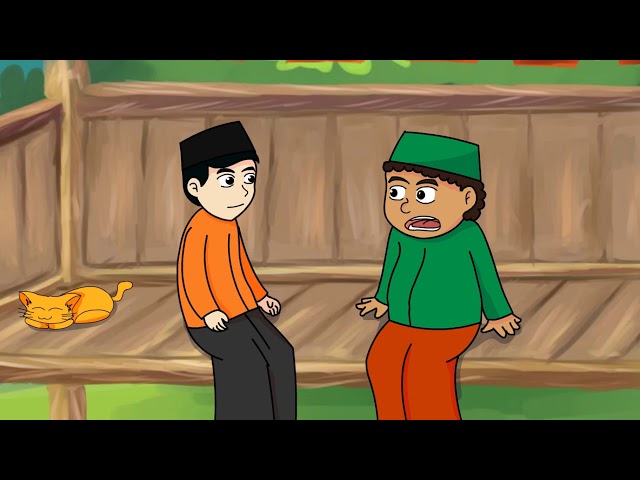 Animasi Lucu Azam dan Adnan Menolong | kartun indonesia lucu Eps.2