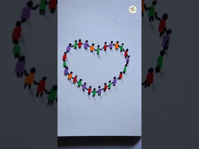 3D Amazing Human Heart Art | Creative Paper Art | Arts Glows #Shorts#artshorts #drawing