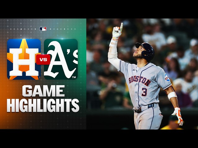 Astros vs. Athletics Highlights (9/26/26) | MLB Highlights