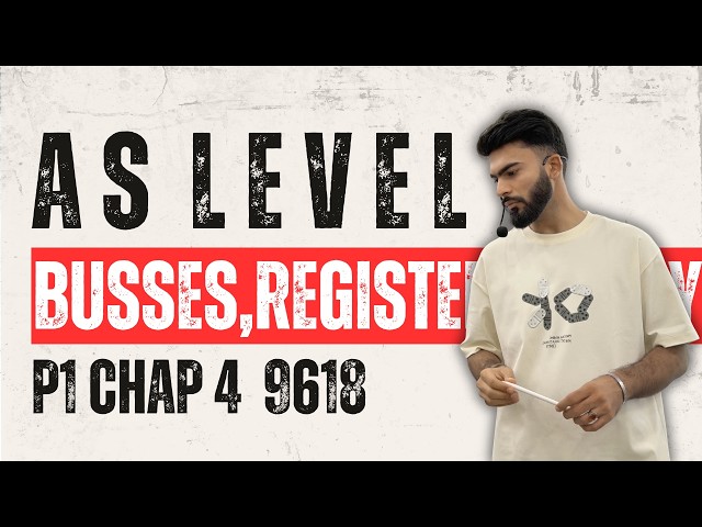 Busses, Registers, FE Cycle| AS Level Paper 1 | 9618 Computer Science
