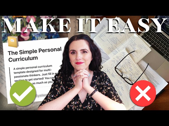 A Simple Personal Curriculum for Overwhelmed People ✒️
