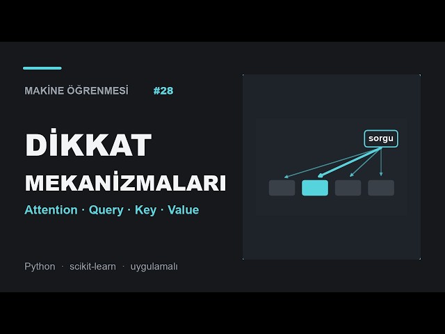 Makine Öğrenmesi #28 - Dikkat Mekanizması (Attention) Sıfırdan (Python ile Uygulamalı) 👁️