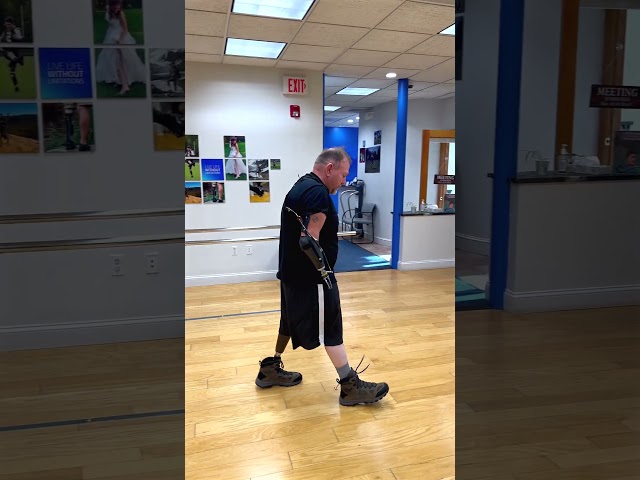 Training with Below-Elbow Prosthetic Arms and Below-Knee Prosthetic Leg | Larry