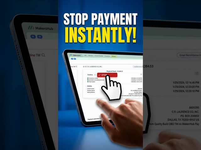 Stop ACH payments before it's too late #PaymentSafety #MakersHub