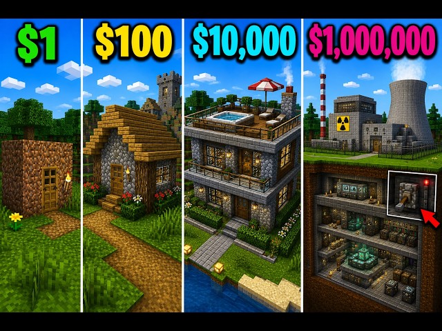 Rating Minecraft Houses $1 $1,000,000