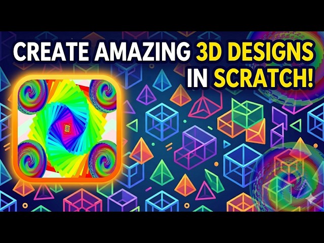 How to create 3D patterns in the scratch | Scratch tutorial for kids 