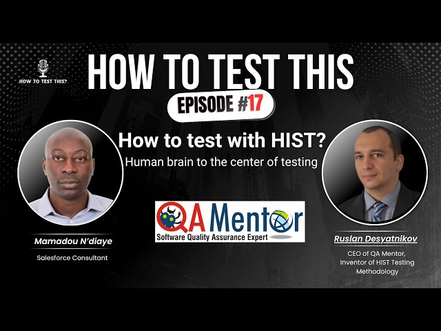 How to test with HIST - Ruslan Desyatnikov