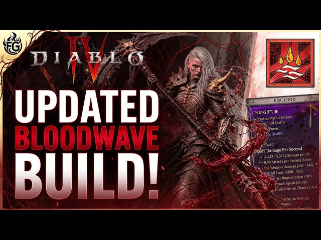 Updated BEST Blood Wave Necromancer Build - Diablo 4 Season 15