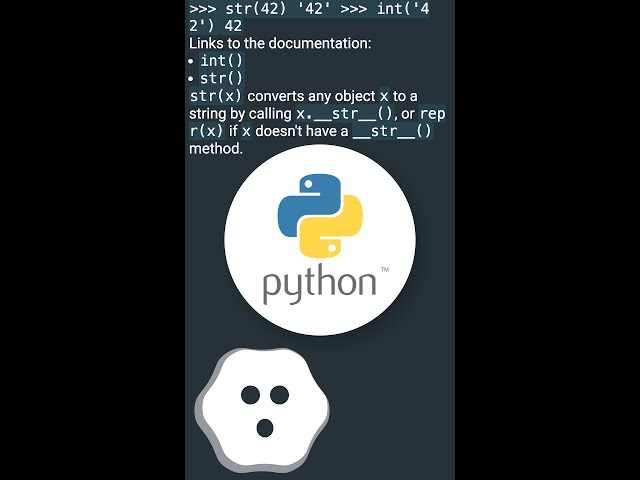 Convert integer to string in Python #shorts