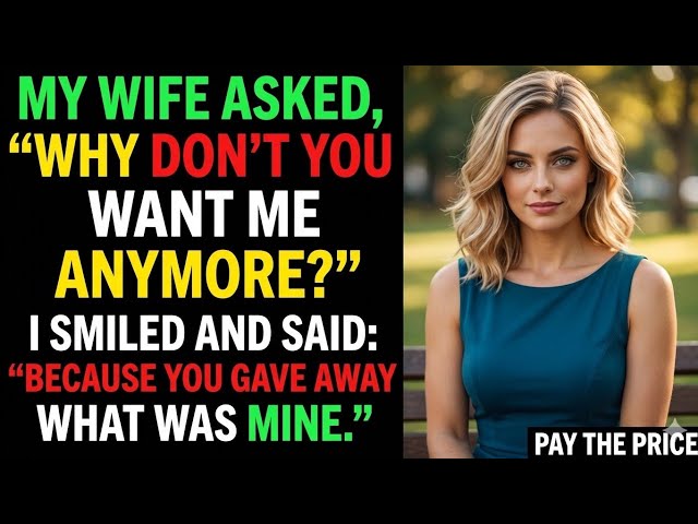 My Wife Asked, “Why Don’t You Want Me Anymore?” I Smiled: “Because You Gave Away What Was Mine.