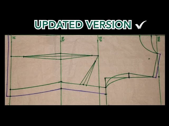 (UPDATED) Basic Bodice Pattern Tutorial | Beginners sewing video